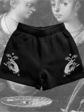 While Odin sleeps St. Lucy Relaxed black Track Shorts size medium